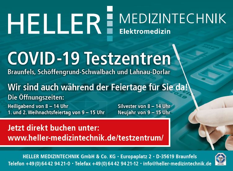 COVID-19 Schnelltest buchen bei HELLER MEDIZINTECHNIK GmbH & Co. KG