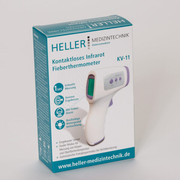 Kontaktloses Infrarot Fieberthermometer, Stirnthermometer, für Babys, Kinder und Erwachsene_Verpackung