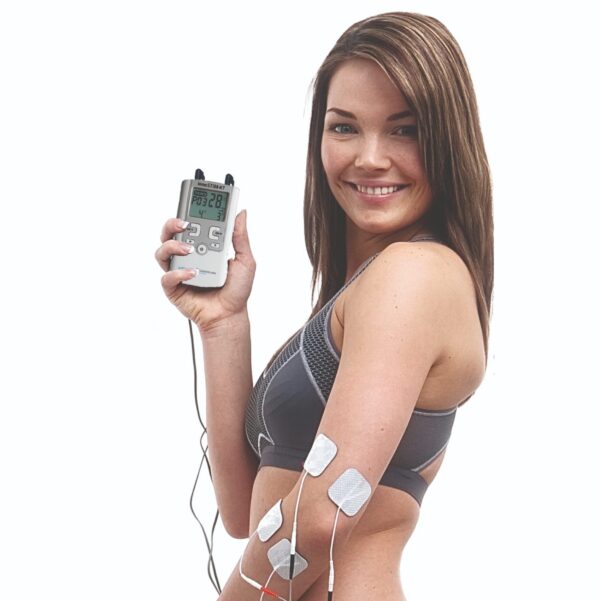 TENS/EMS electrodes in use with the innoSTIM-KT