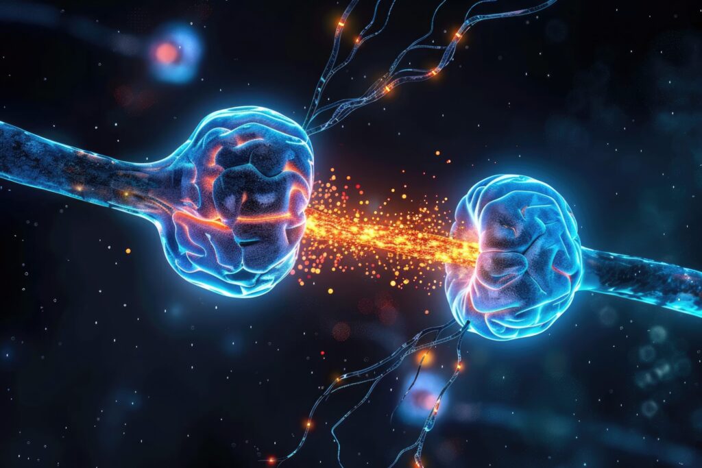 Neurale von Verknüpfung von Synapsen