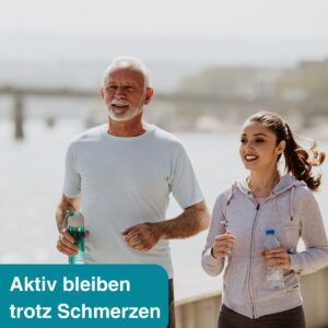 Ein Mann und eine Frau joggen